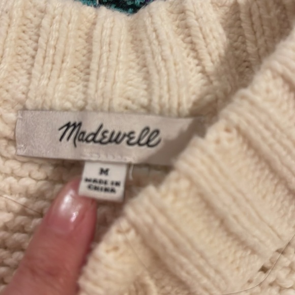 ✨ 🌻MADEWELL🌻 Medallion Sweater size M - Picture 6 of 9